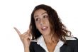 businesswoman indicating something