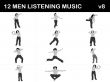 men enjoying music