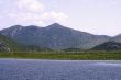 Nice picture of european lake near the mountains