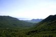 Tranquil picture of huge picturesque mountains