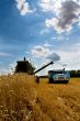 Combine at harvest time