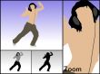 dancing male with headset