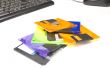 several diskettes