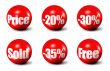 red 3D spheres
