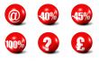 red 3D spheres #3