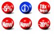 red 3D spheres #4