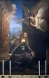 Annunciation - Painting in the San Nicola church of Tolentino