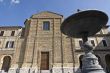 Treia - Church and fountain