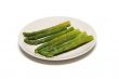 A plate of asparagus