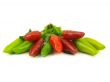 chili pepper and hot red pepper very close