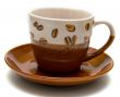 Cup on a white