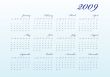Calendar of 2009 year.