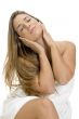 relaxing sexy blonde woman