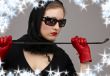 lady in red gloves with crop