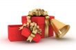 Gift set on a white background. 3D image.