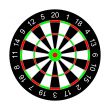 Darts on a white background. Isolated 3D image