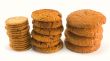 three stack of cookies