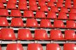 Red seats in a Sports Venue without people