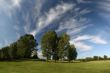 Beautiful landscape cirrus clouds