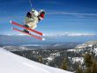 Skier jumping