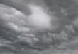 Dark rain and thunderstorm clouds