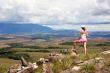 Women looking at  tepui in Venezuela