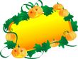 Banner with pumpkins