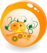 Glass ball with pumpkin