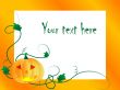 Frame with pumpkin