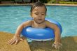 Baby with swimming tires