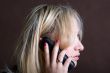 The girl with phone