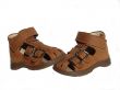 Baby`s brown shoes