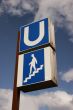German Underground -Metro/U-Bahn- sign