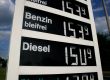 High gasoline prices at a german gas station