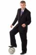 businessman with football