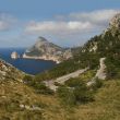 Cabo Formentor with a serpentine road, Mallorca