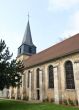 Small medieval church in the French village