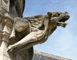 Terrible gargoyle on a cathedral in France
