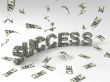  three dimensional success banner made