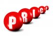 red price word made of spheres