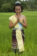 Girl at the rice field, Thailand