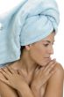lady in towel with folded hands