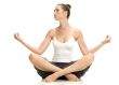 woman in lotus pose