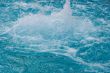 textured rippled deep blue water surface