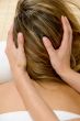 beautician hands giving head massage