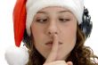 woman instructing to keep silent
