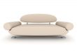 Isolated leather sofa. An interior. 3D image.