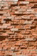 Red old brick wall structure