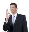 man showing ok sign