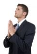 praying businessman
